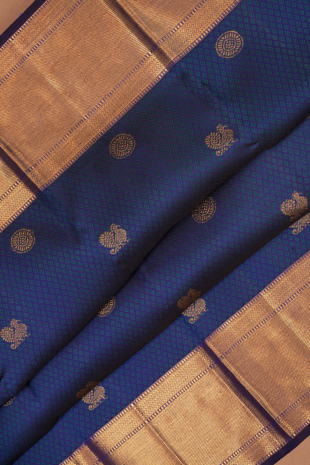 Image of South Silk Blue Saree